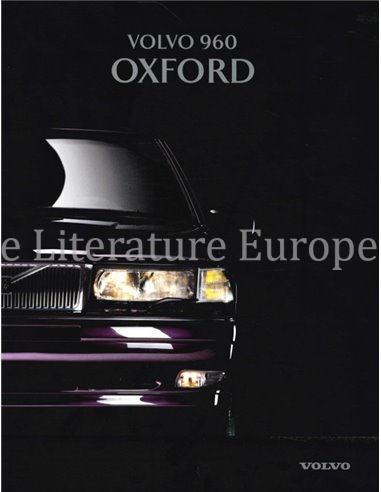 1996 VOLVO 960 OXFORD BROCHURE NEDERLANDS