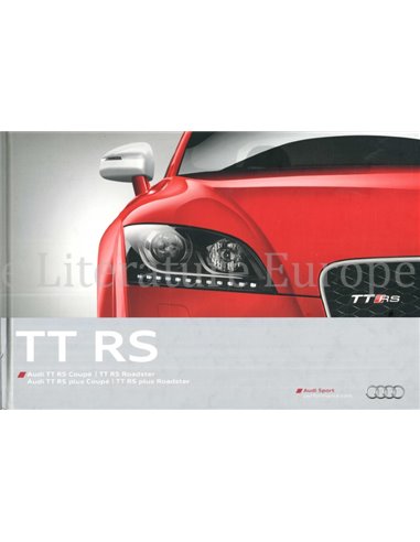 2012 AUDI TT RS HARDCOVER BROCHURE GERMAN