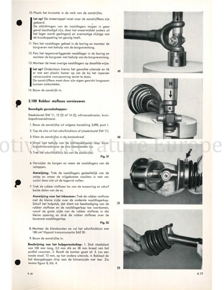 1966 BMW 1500 | 1600 | 1800 | 2000 WERKSTATTHANDBUCH NIEDERLÄNDISCH 