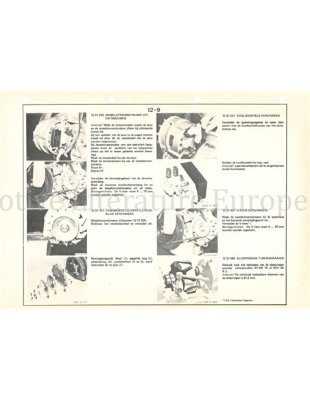 1979 BMW 630 CS - 635 CSI WERKSTATTHANDBUCH NIEDERLÄNDISCH (TEIL 2)