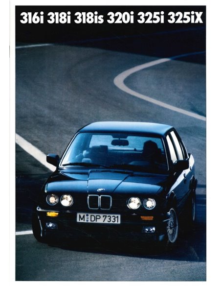 1989 BMW 3 SERIE BROCHURE DUITS