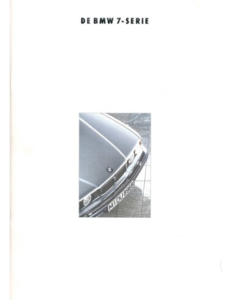 1992 BMW 7 SERIE BROCHURE NEDERLANDS