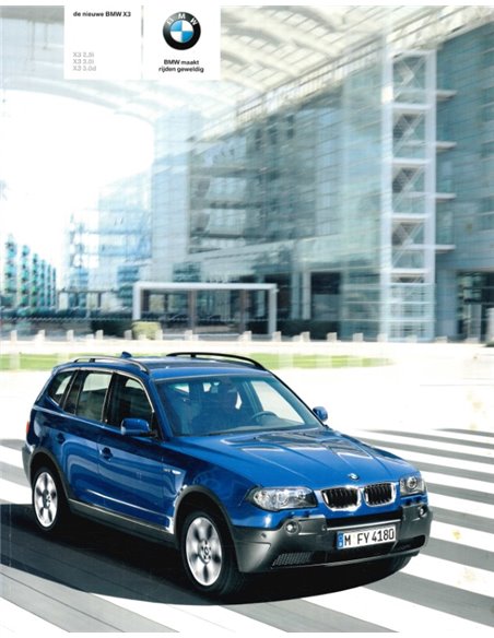 2004 BMW X3 BROCHURE DUTCH