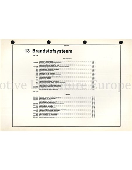 1981 BMW 518i ... 520i WERKPLAATSHANDBOEK NEDERLANDS 