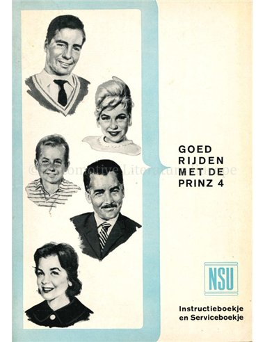 1961 NSU PRINZ 4 BETRIEBSANLEITUNG NIEDERLÄNDISCH