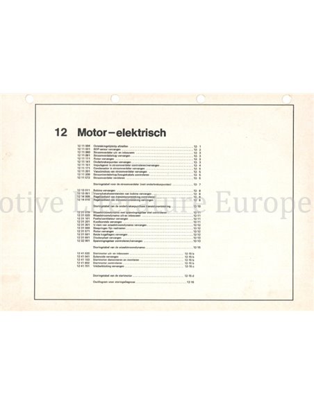 1979 BMW 525 | 528 WORKSHOP MANUAL DUTCH 