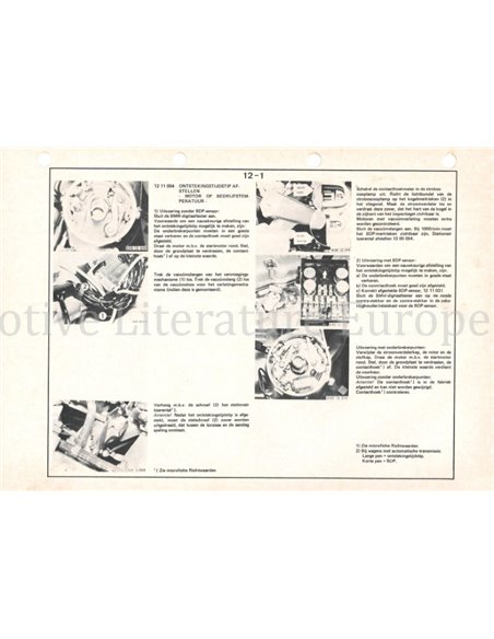 1979 BMW 525 | 528 WERKSTATTHANDBUCH NIEDERLÄNDISCH