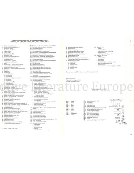 1979 BMW 5-SERIES (E12) | 7-SERIES (E23) ELECTRICAL WIRING DIAGRAM DUTCH