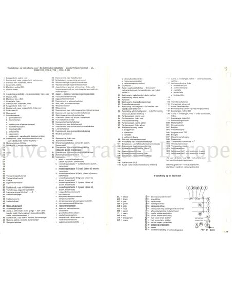 1979 BMW 5-SERIES (E12) | 7-SERIES (E23) ELECTRICAL WIRING DIAGRAM DUTCH