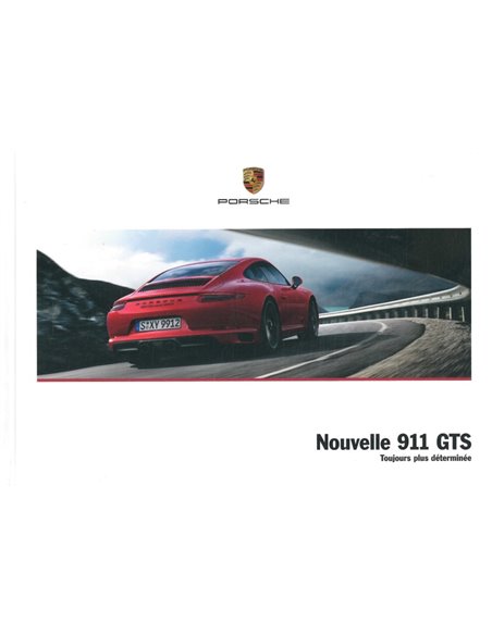 2017 PORSCHE 911 GTS HARDCOVER PROSPEKT FRANZÖSISCH