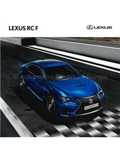 2016 LEXUS RC F BROCHURE DUTCH