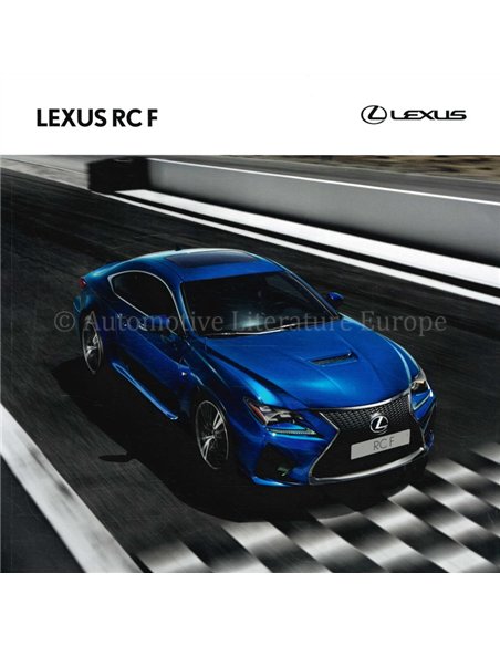 2016 LEXUS RC F BROCHURE NEDERLANDS
