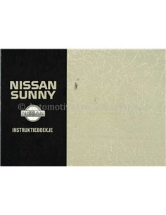 1993 NISSAN SUNNY BETRIEBSANLEITUNG NIEDERLÄNDISCH