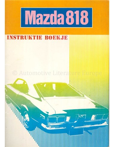 1972 MAZDA 818 INSTRUCTIEBOEKJE NEDERLANDS