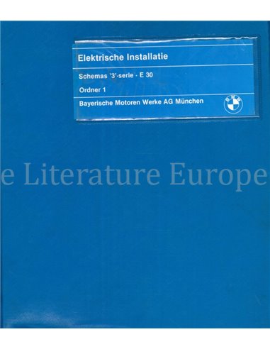 1985 BMW 3-SERIES ELECTRICAL WIRING DIAGRAM DUTCH (2 FOLDERS)