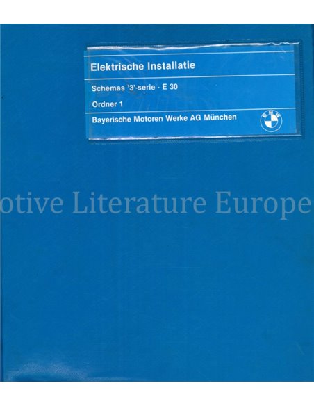 1985 BMW 3-SERIES ELECTRICAL WIRING DIAGRAM DUTCH (2 FOLDERS)