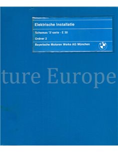 1985 BMW 3-SERIES  ELECTRISCH SCHEMA NEDERLANDS (2 MAPPEN) 2