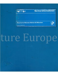 1980 BMW 3 SERIE | 5 SERIE | 6 SERIE | 7 SERIE SERVICE INFORMATIE NEDERLANDS