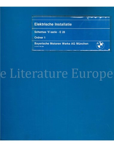 1982 BMW 5-SERIES (E28) ELECTRICAL WIRING DIAGRAM DUTCH (ORDNER 1)