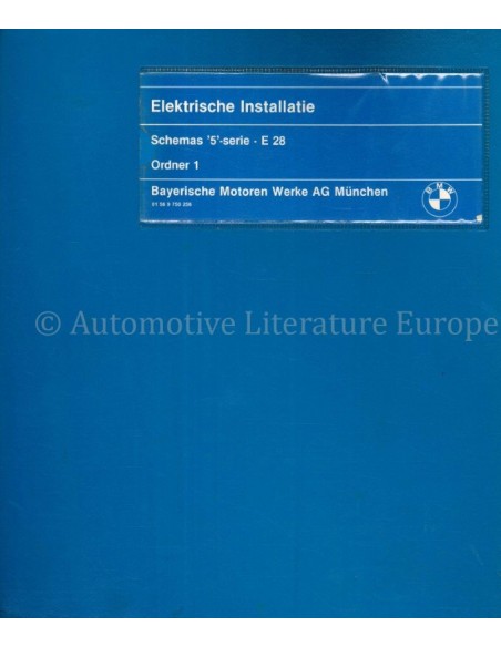 1982 BMW 5-SERIES (E28) ELECTRISCH SCHEMA NEDERLANDS (ORDNER 1)