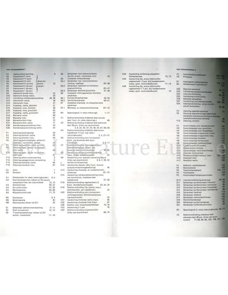 1982 BMW 5-SERIES (E28) ELECTRICAL WIRING DIAGRAM DUTCH (ORDNER 1)
