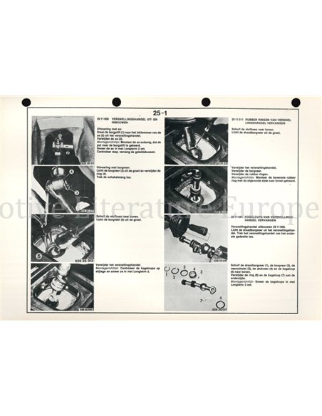 1979 BMW 518 | 520 WERKSTATTHANDBUCH NIEDERLÄNDISCH (TEIL 2)