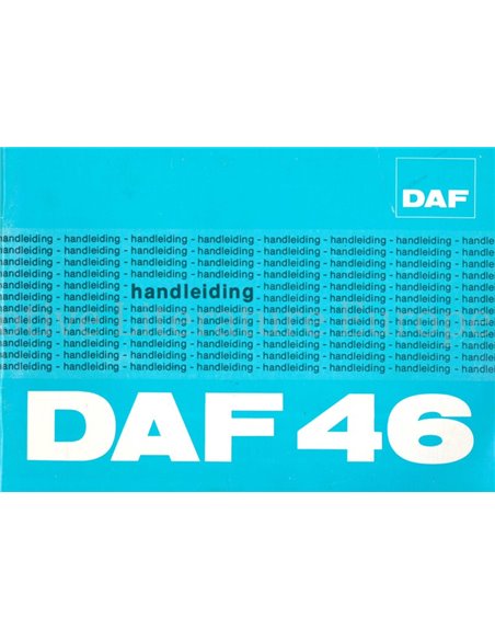 1974 DAF 46 INSTRUCTIEBOEKJE NEDERLANDS