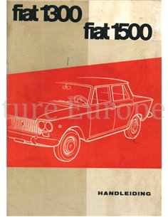 1961 FIAT 1300 | 1500 SEDAN INSTRUCTIEBOEKJE NEDERLANDS