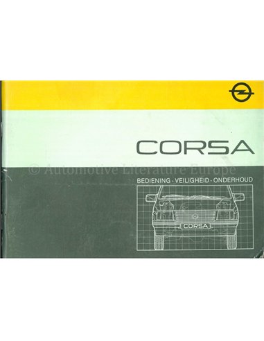 1986 OPEL CORSA INSTRUCTIEBOEKJE NEDERLANDS