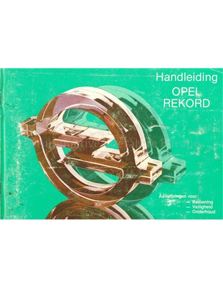 1982 OPEL REKORD INSTRUCTIEBOEKJE NEDERLANDS