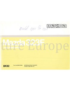 1996 MAZDA 323F OWNERS MANUAL DUTCH