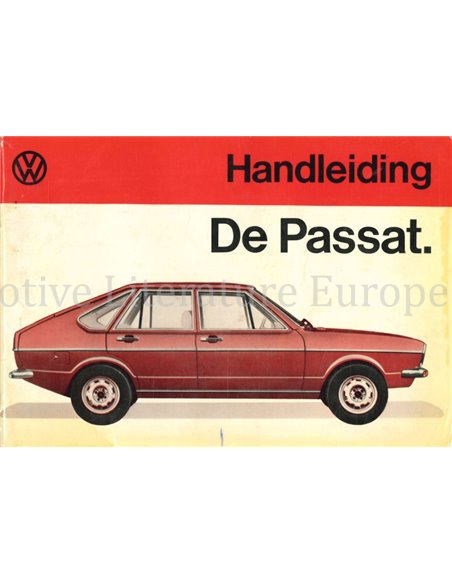 1973 VOLKSWAGEN PASSAT BETRIEBSANLEITUNG NIEDERLÄNDISCH