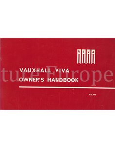 1963 VAUXHALL VIVA OWNERS MANUAL ENGLISH