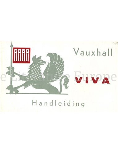 1964 VAUXHALL VIVA INSTRUCTIEBOEKJE NEDERLANDS