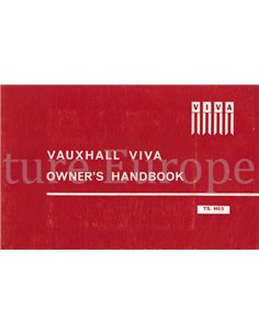 1965 VAUXHALL VIVA OWNERS MANUAL ENGLISH