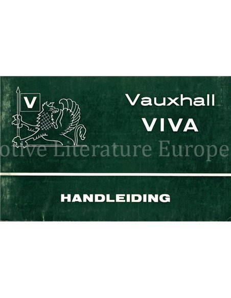 1965 VAUXHALL VIVA OWNERS MANUAL DUTCH