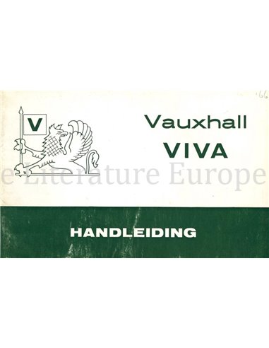1966 VAUXHALL VIVA INSTRUCTIEBOEKJE NEDERLANDS