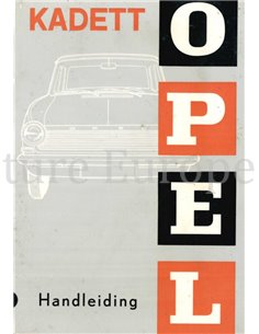 1964 OPEL KADETT INSTRUCTIEBOEKJE NEDERLANDS