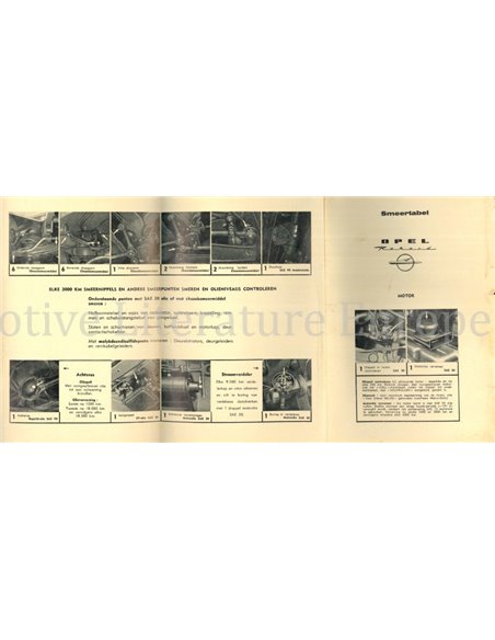 1963 OPEL REKORD OWNERS MANUAL DUTCH