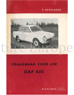  1960 DAF 600 VRAAGBAAK NEDERLANDS 