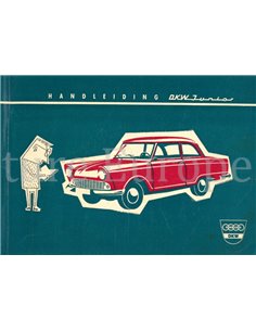1961 DKW JUNIOR BETRIEBSANLEITUNG NIEDERLÄNDISCH