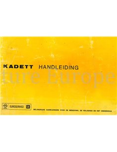 1975 OPEL KADETT OWNERS MANUAL DUTCH