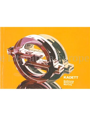 1981 OPEL KADETT OWNERS MANUAL GERMAN