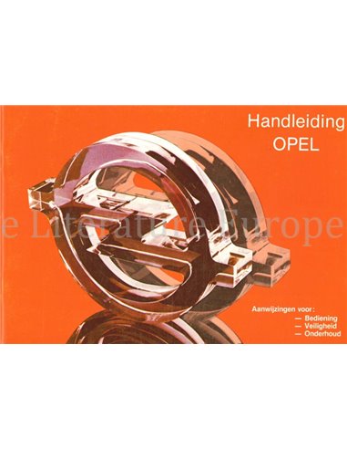 1981 OPEL KADETT OWNERS MANUAL DUTCH