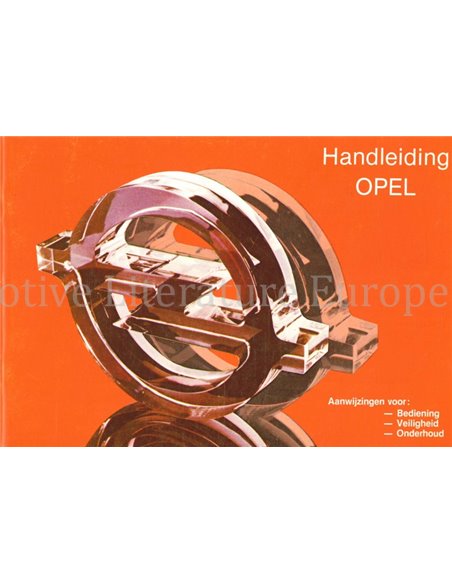 1981 OPEL KADETT OWNERS MANUAL DUTCH