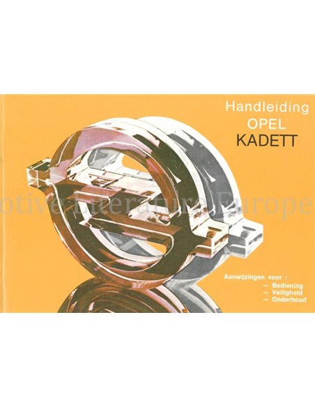 1982 OPEL KADETT INSTRUCTIEBOEKJE NEDERLANDS