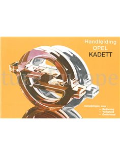 1983 OPEL KADETT OWNERS MANUAL DUTCH