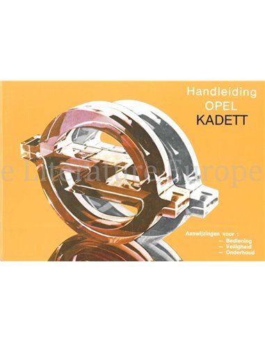 1983 OPEL KADETT OWNERS MANUAL DUTCH