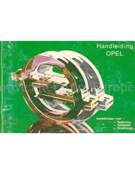 1978 OPEL ASCONA | KADETT | MANTA | REKORD OWNERS MANUAL DUTCH