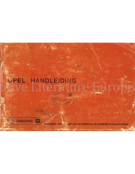 1977 OPEL ASCONA | KADETT | MANTA | REKORD BETRIEBSANLEITUNG NIEDERLÄNDISCH